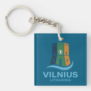 Vilnius Lithuania Key Ring