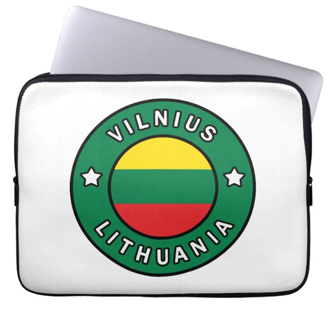 Vilnius Lithuania Laptop Sleeve (Front)