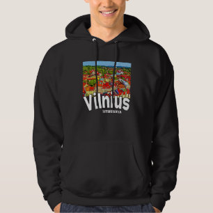 Vilnius Lithuania Painting Hoodie