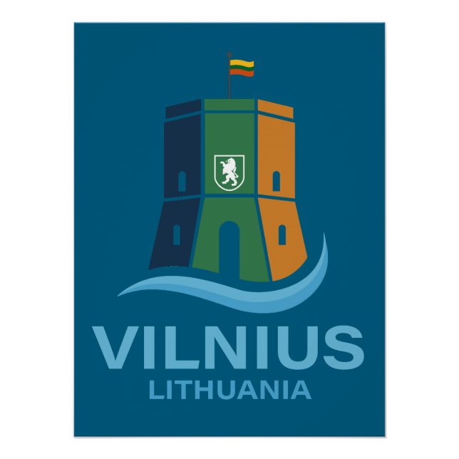 Vilnius Lithuania Poster (Front)