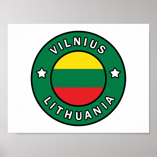 Vilnius Lithuania Poster (Front)