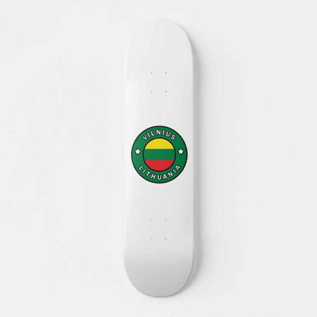 Vilnius Lithuania Skateboard (Front)