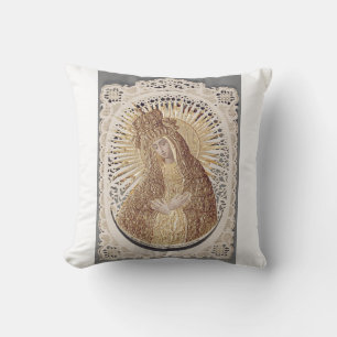 Vilnius Madonna in Prayer ... fine art Cushion