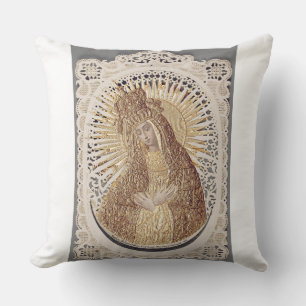 Vilnius Madonna in Prayer ... fine art Cushion