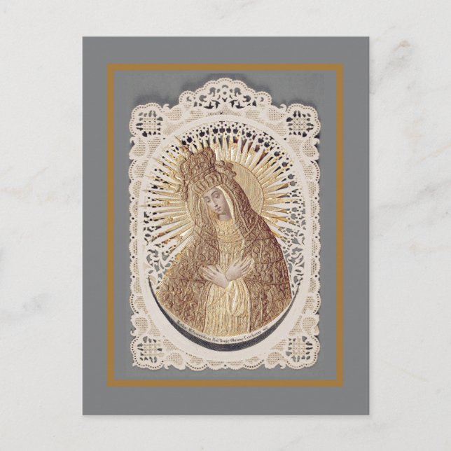 Vilnius Madonna in Prayer ... fine art  Postcard (Front)