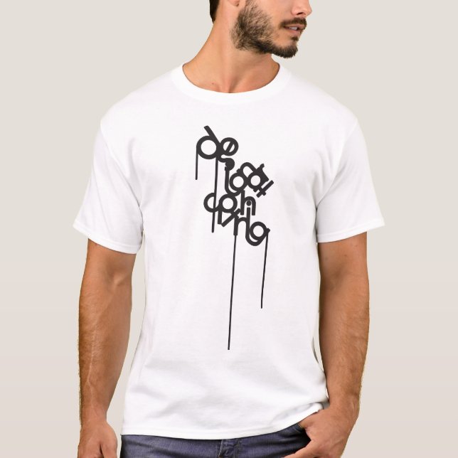Vim Design Typography T-Shirt (Front)