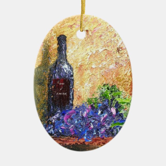 Vin d'Amore Ceramic Ornament (Front)