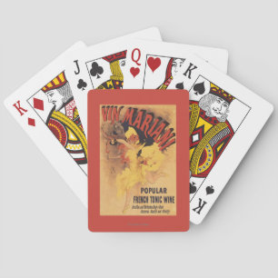 Vin Mariani Dancing Girl Pouring Wine Playing Cards
