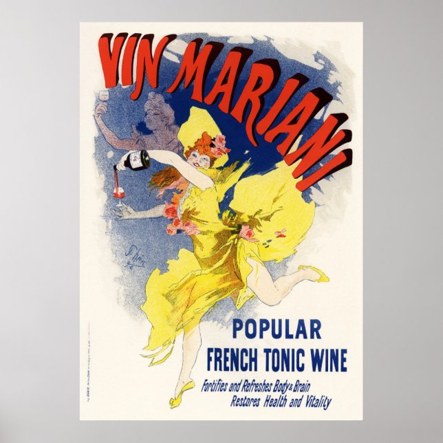 Vin Mariani, Jules Chéret Poster (Front)