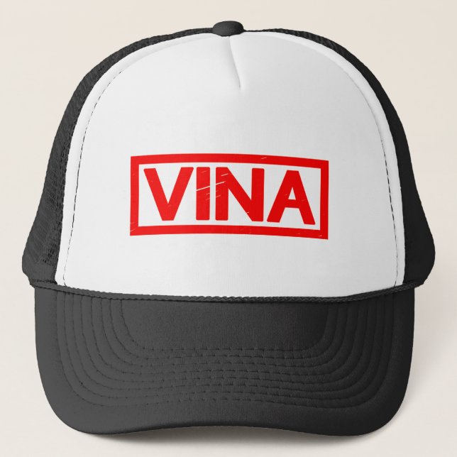Vina Stamp Trucker Hat (Front)