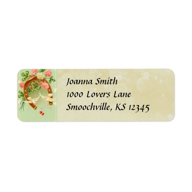 Vinage Irish Wedding Return Address Label (Front)