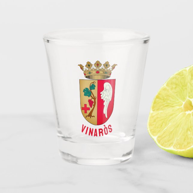 Vinaròs Coat of arms - Comunitat Valenciana Shot Glass (Front)