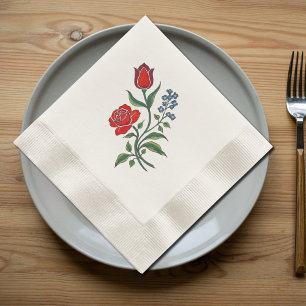 Vinateg Floral - folk art Napkins