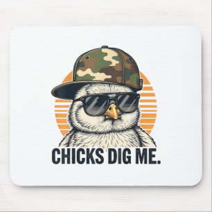 Vinatge Chicks Dig Me Easter Camo Toddler Boys Fun Mouse Pad