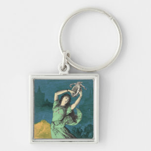 Vinatge Esmeralda Key Ring