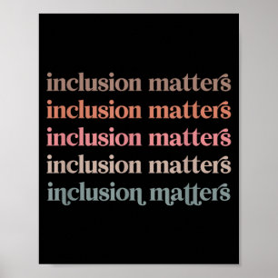 Vinatge Inclusion Positive Diversity Kindness Poster