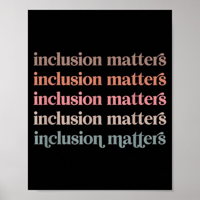 Vinatge Inclusion Positive Diversity Kindness Poster (Front)