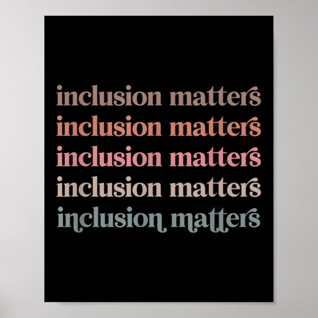 Vinatge Inclusion S Positive Diversity Kindness  Poster (Front)