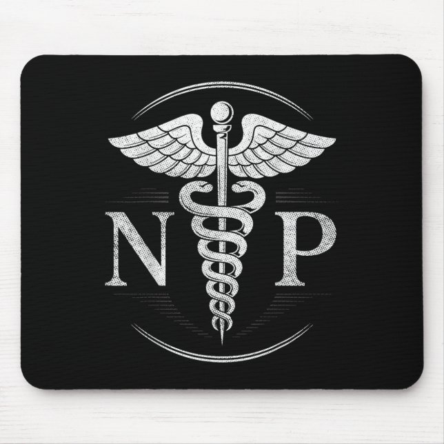 Vinatge Nurse Practitioner Nursing Np Hostal Medic Mouse Pad (Front)