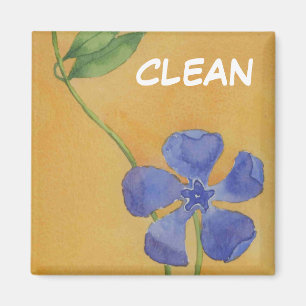 "Vinca" Dish Washer Status Floral Magnet