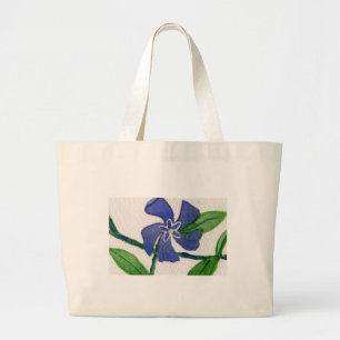 "Vinca Vine" Floral Tote Bag