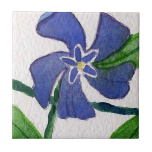 "Vinca Vine" Kitchen Garden Ceramic  Tile