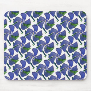 "Vinca Vine" Tiled Pattern Floral Mousepad