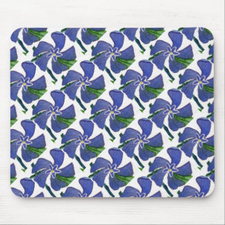 "Vinca Vine" Tiled Pattern Floral Mousepad