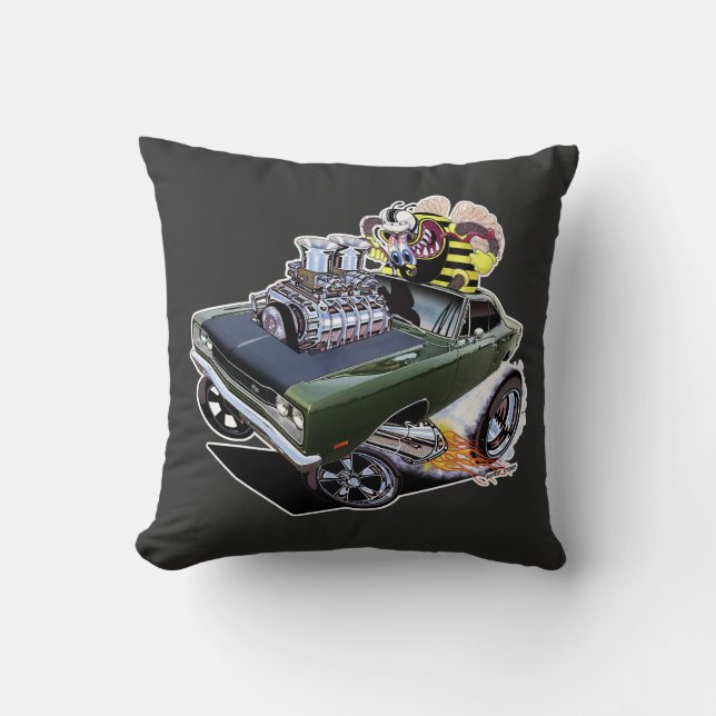 Vince crain 1969 Born to Buzz Cushion (Front)