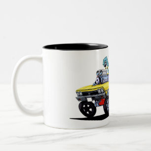 Vince Crain JUST IDLIN 68 Chevelle Two-Tone Coffee Mug