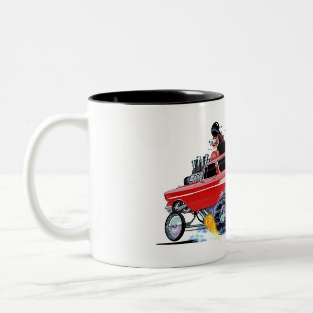 Vince Crains High Octane Art, 1957 Chevy NOMAD Two-Tone Coffee Mug (Left)