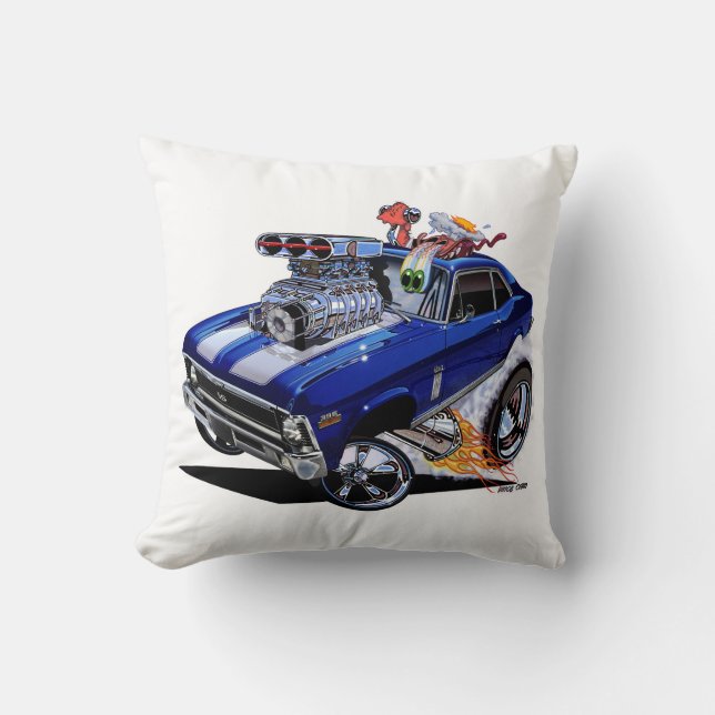 Vince Crains High Octane Art, 1970 Chevy Nova Cushion (Front)