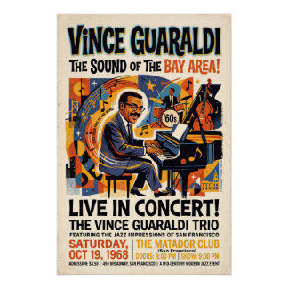 Vince Guaraldi Live Poster
