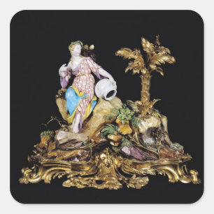 Vincennes Figure of a Naiad Square Sticker