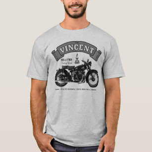 Vincent Black Shadow Classic Motorcycle T Shirt