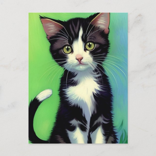 Vincent Cat Gogh Postcard (Front)