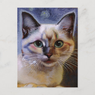 Vincent Cat Gogh Postcard