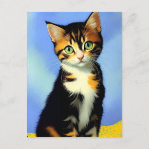 Vincent Cat Gogh Postcard