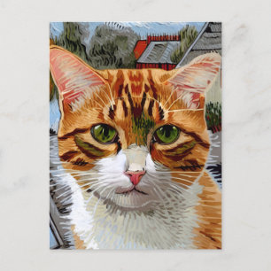 Vincent Cat Gogh Postcard