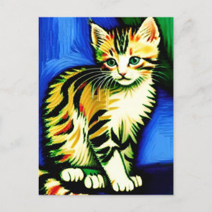 Vincent Cat Gogh Postcard