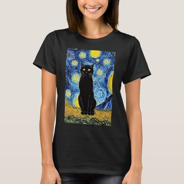 Vincent Cat Gogh T-Shirt (Front)