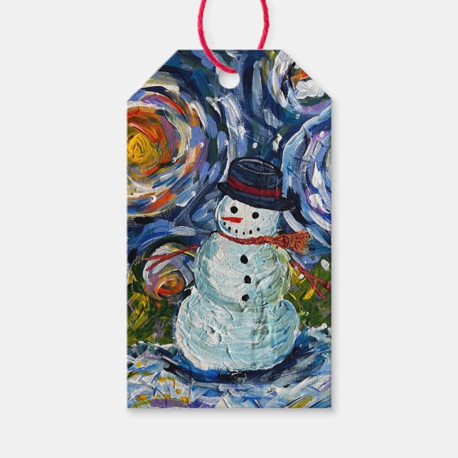Vincent the Snowman Gift Tags (Front)