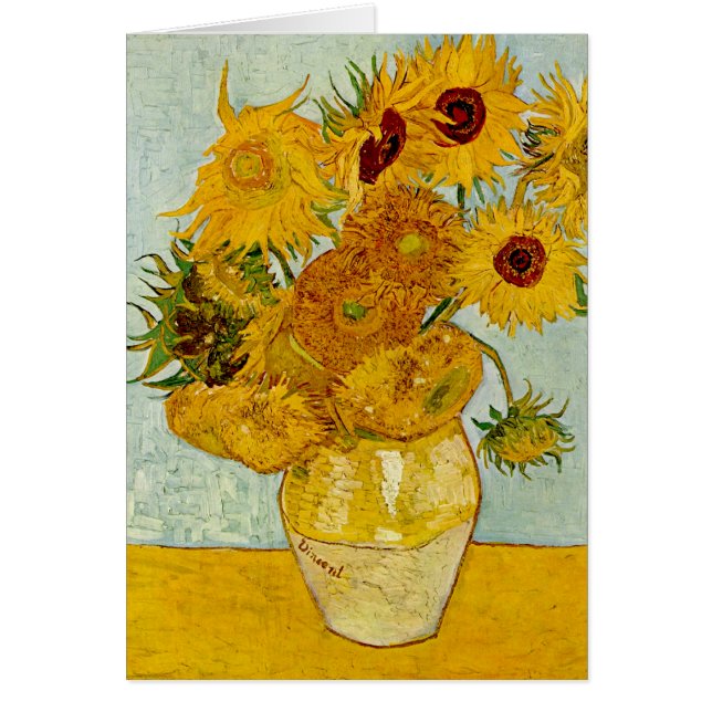 Vincent Van Gogh 12 Sunflowers Impressionist (Front)