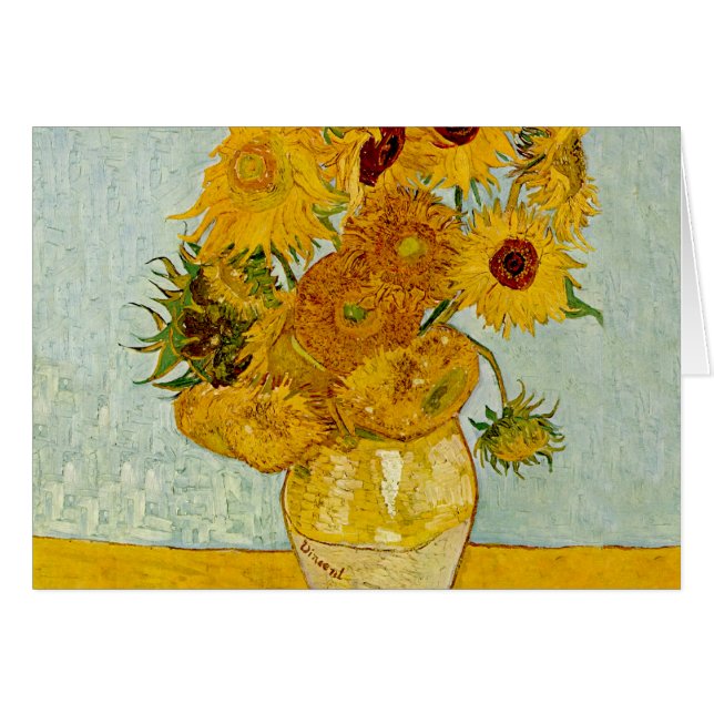 Vincent Van Gogh 12 Sunflowers Impressionist (Front Horizontal)