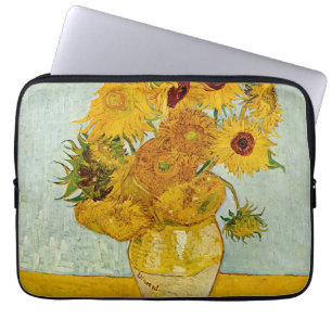 Vincent Van Gogh 12 Sunflowers Impressionist Laptop Sleeve