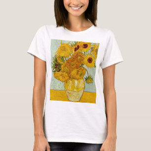 Vincent Van Gogh 12 Sunflowers Impressionist T-Shirt