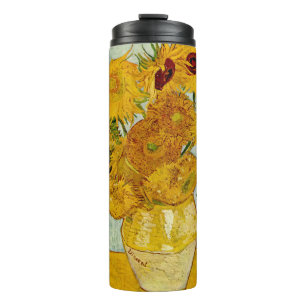 Vincent Van Gogh 12 Sunflowers Impressionist Thermal Tumbler