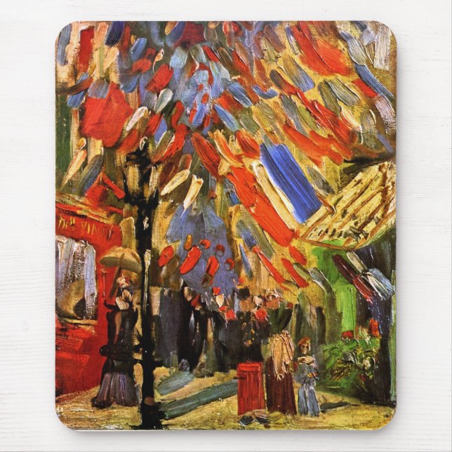 Vincent Van Gogh - 14th Of July Celebration Mouse Pad (Front)