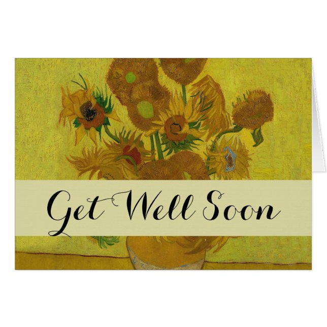 Vincent Van Gogh 15 Sunflowers Painting (Front Horizontal)