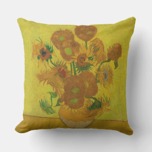 Vincent Van Gogh 15 Sunflowers Painting Cushion
